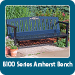 Model B102 Bench with custom laminate plaque