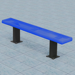 Athletic Bench - APB Series - Using 2" x 12" Perforated Steel.