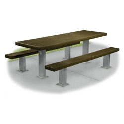 Snow Load/ Extreme Load Rated Multi-Pedestal Picnic Table - APT Series