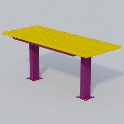 APTX Series Full Size Pedestal Utility Table - Using Recycled Plastic