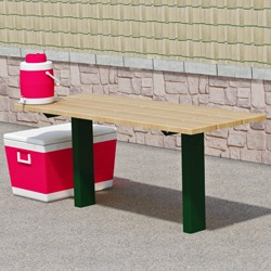 APTX Series Full Size Pedestal Utility Table - Using Lumber