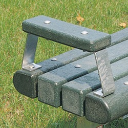 Armrests - Model AR-6 - for WB and OWB Flat Benches.