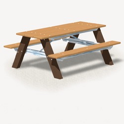 AT Series - Traditional A-Frame Picnic Table - Using Recycled Plastic