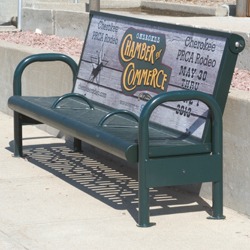 Custom Signs for B400 and B410 Sign Benches