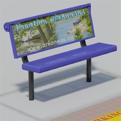 Custom Signs for B410 Traditional Seat Sign Benches