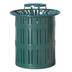 Amherst  Collection Trash and Recycling Receptacles - Round and Square.