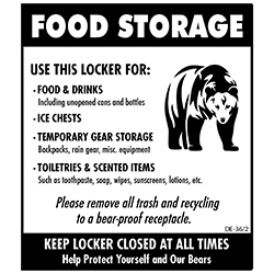 Optional Decal for BPFL Food Storage Lockers