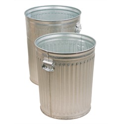 Federal Duty Galvanized Steel Trash Cans with or without Lids