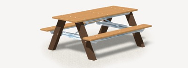 Pilot Rock plastic picnic table