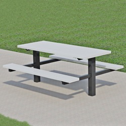 TPT Series Twin Pedestal Picnic Table - Using Aluminum