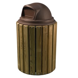 Round Trash and Recycling Receptacles - TRH Series