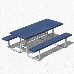 UT Series Picnic Table - Using Perforated Steel