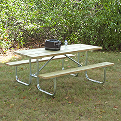 UT/G-6TP Picnic Table with Treated Pine Top & Seats
