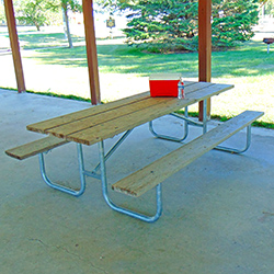 UT/G-8TP Picnic Table with Treated Pine Top & Seats