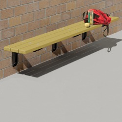 Wall Mount Bench - Using Recycled Plastic